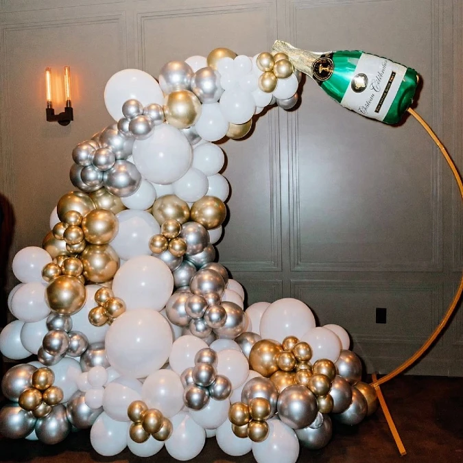 Champagne Balloon Arch