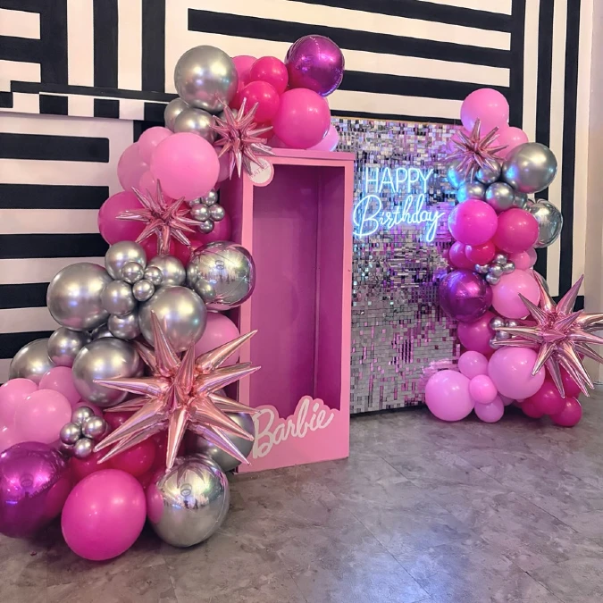 Metallic Starburst and Fashion Box Backdrop