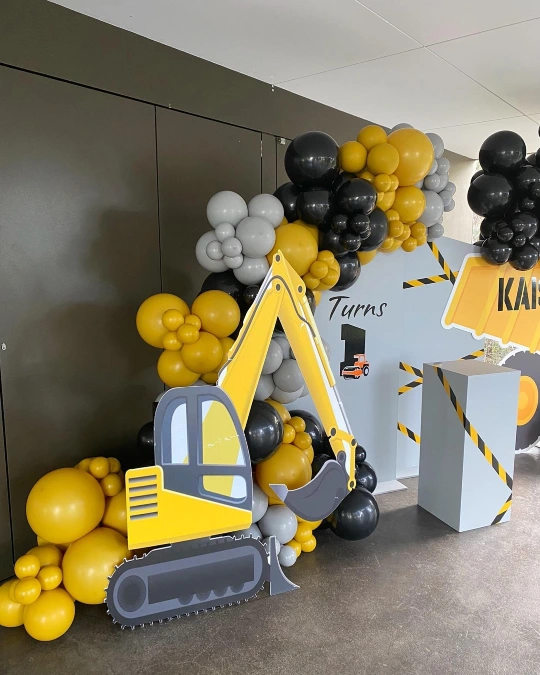Excavator Photo Backdrop