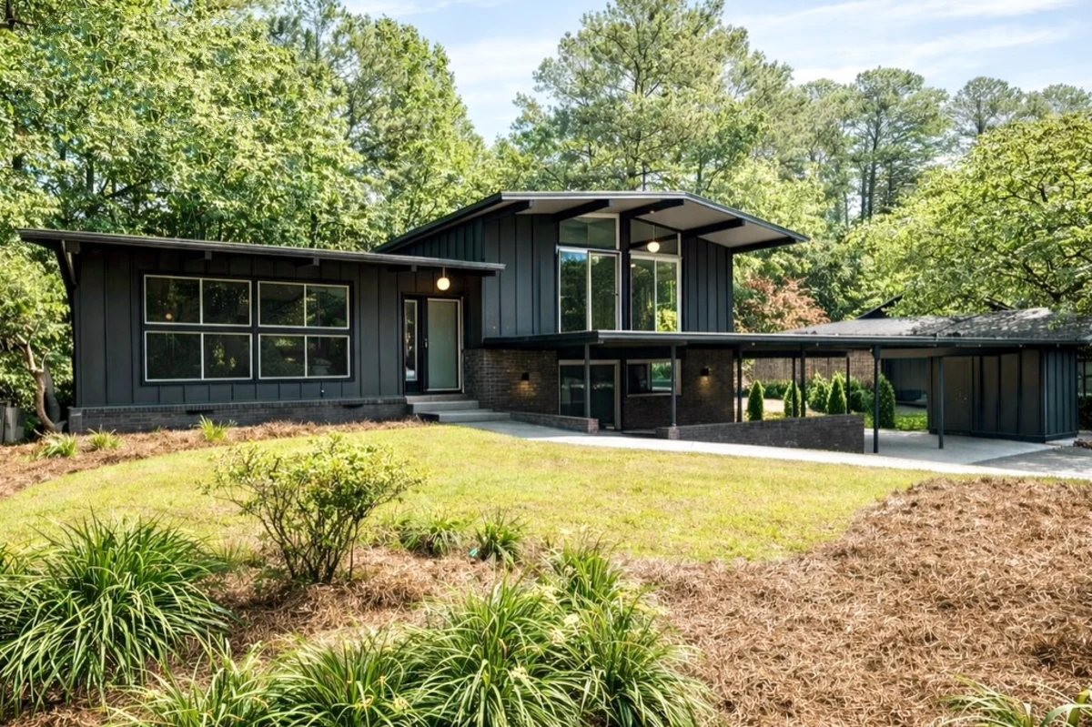 Mid Century Modern Dark Siding