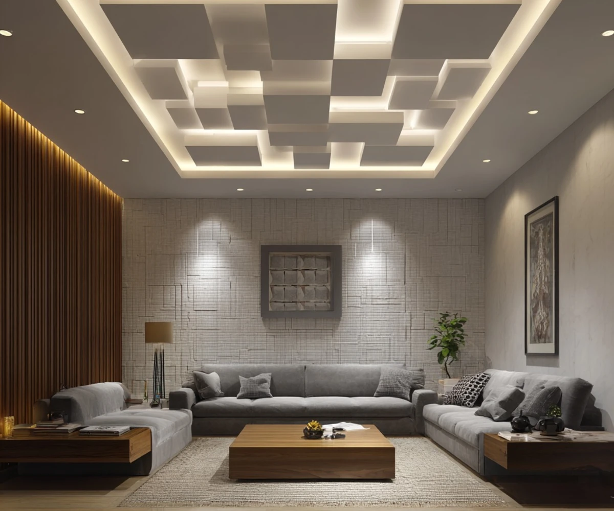 Geometric Ceiling Layers