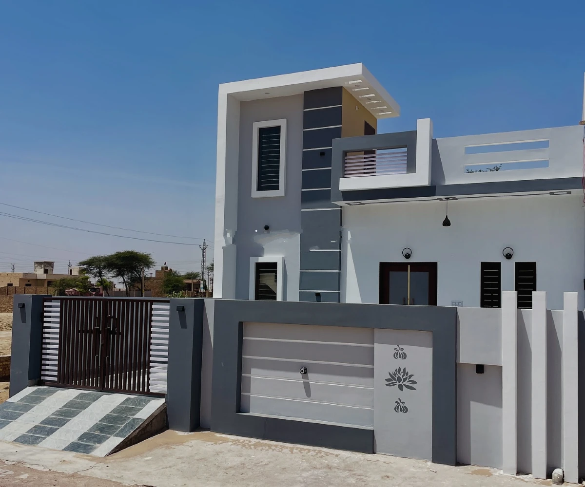  Modern Geometric White and Grey Design