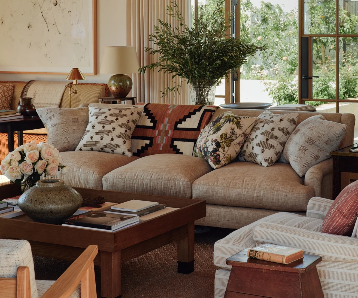 Patterned Textiles And Plush Seating