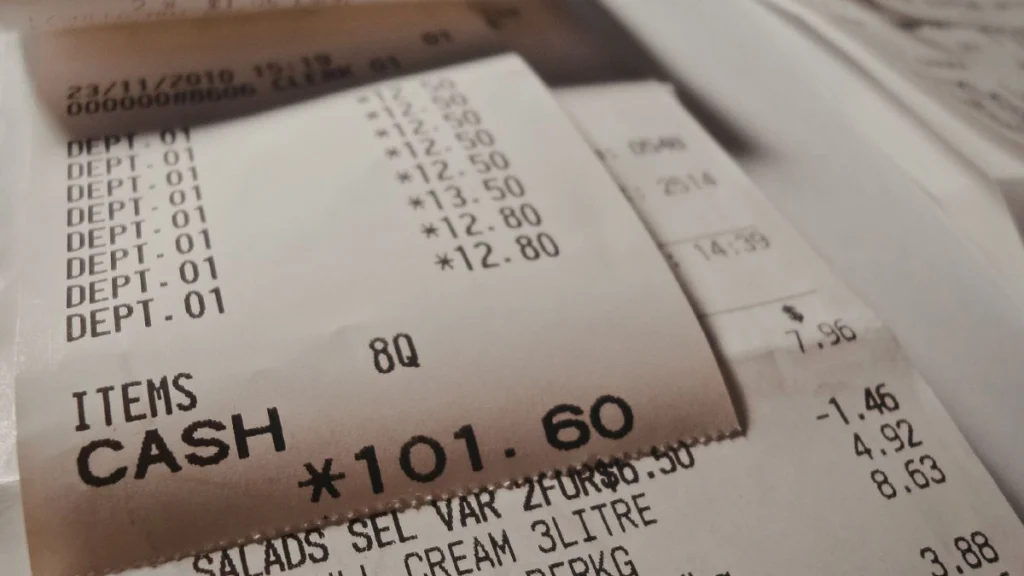Thermal Paper Receipts