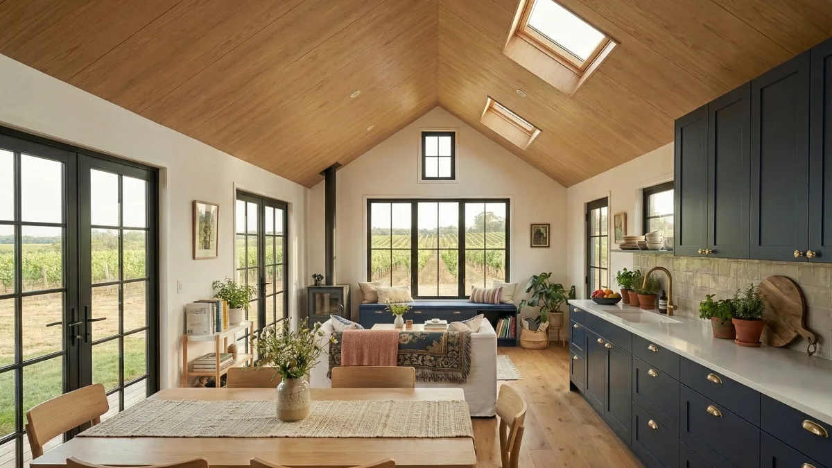 16 Dreamy Farmhouse-Style Tiny Home Interiors That Feel Spacious