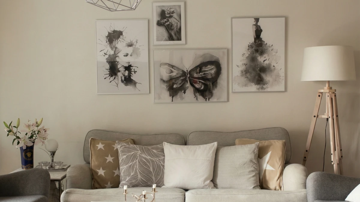 15 Genius Ways to Hang Art Without Nails In Renters Homes