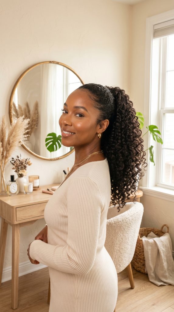 ponytail hairstyles for black women