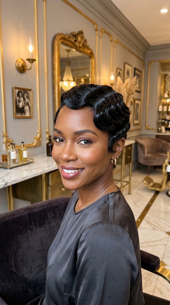 Black Pixie Cuts
