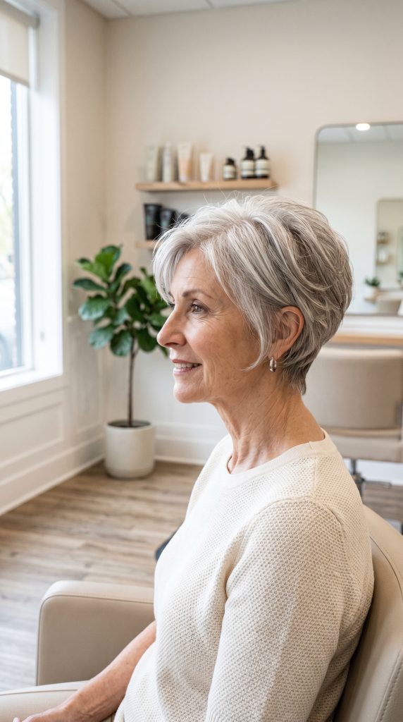 pixie haircuts for older women