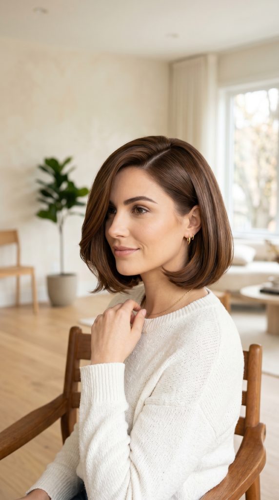short haircuts for women round face