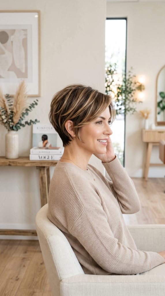short hair styles for round faces
