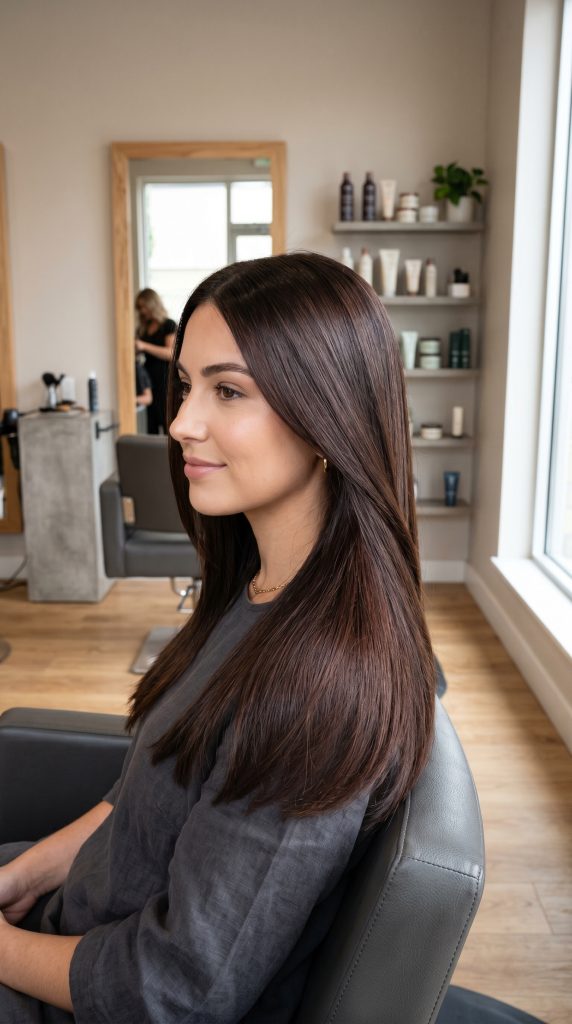 chocolate brown hair