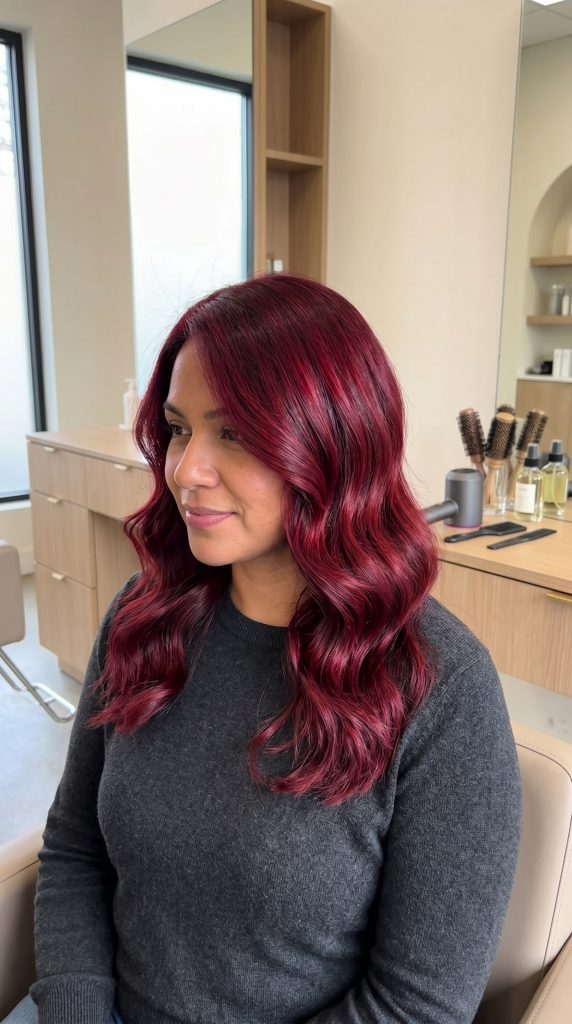 cherry red hair