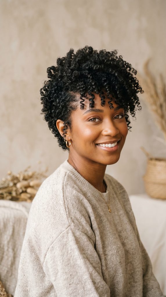 long pixie haircuts for black women