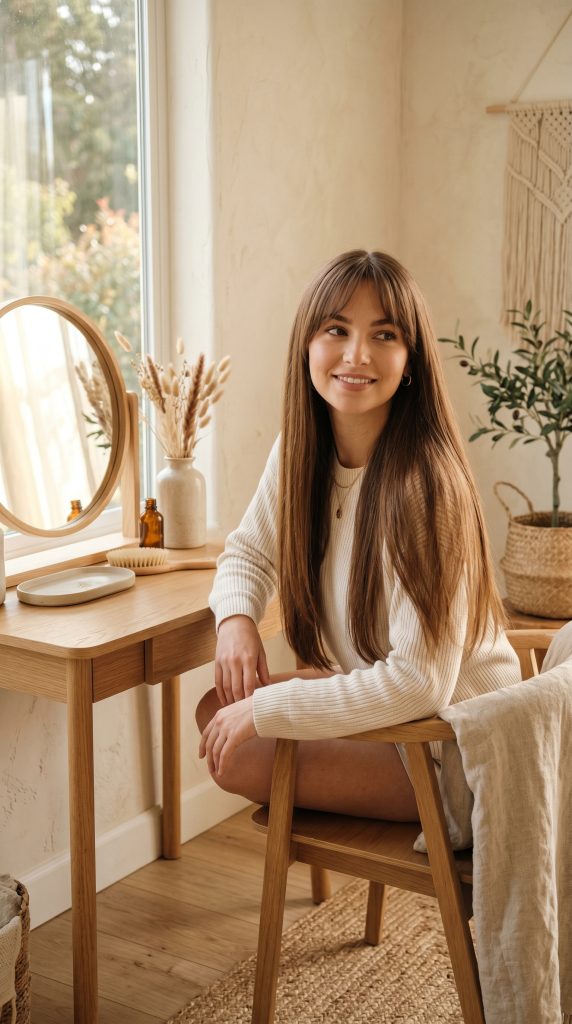 long straight hairstyles