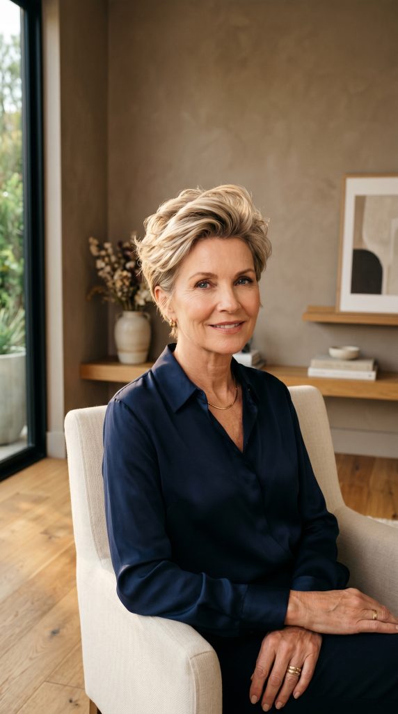 pixie haircuts for older women