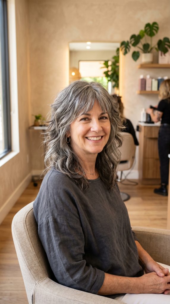 haircuts for women over 60 medium length