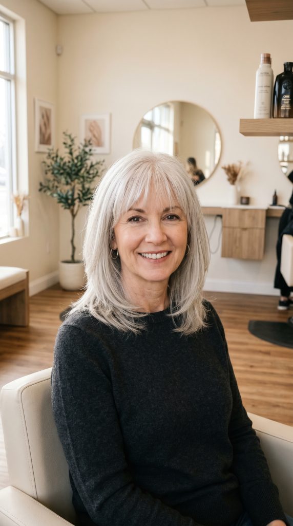haircuts for women over 60 medium length