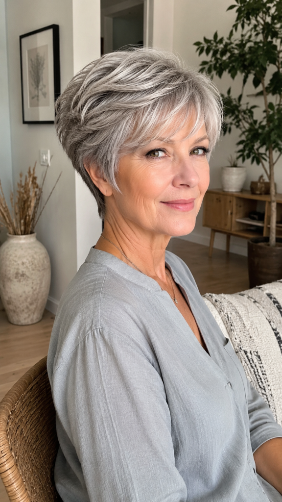 Hairstyles for Thin Hair Fine Over 50 Short
