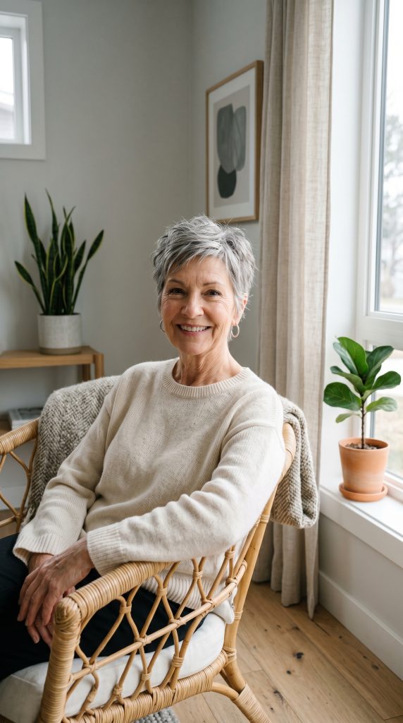 pixie haircuts for older women