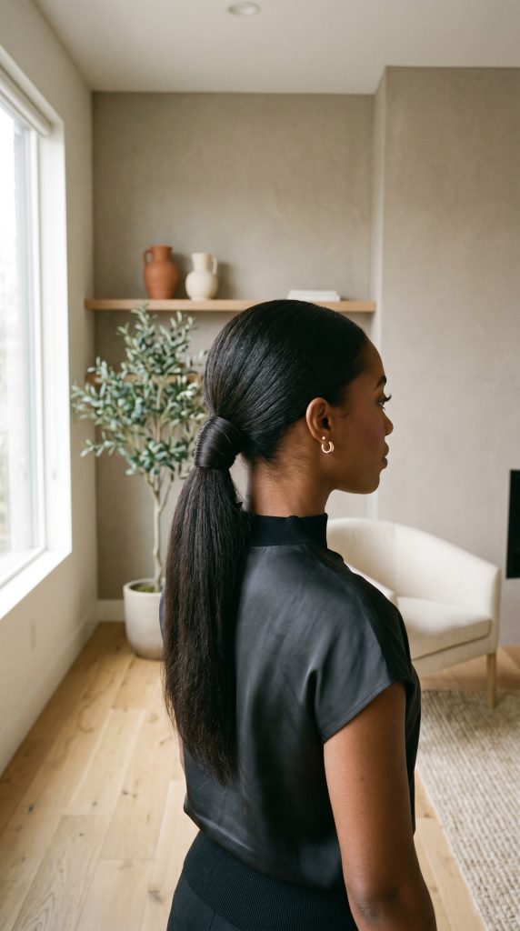 ponytail hairstyles for black women