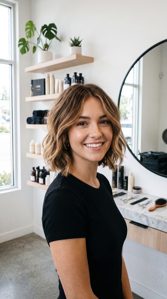 layered bob thin hair