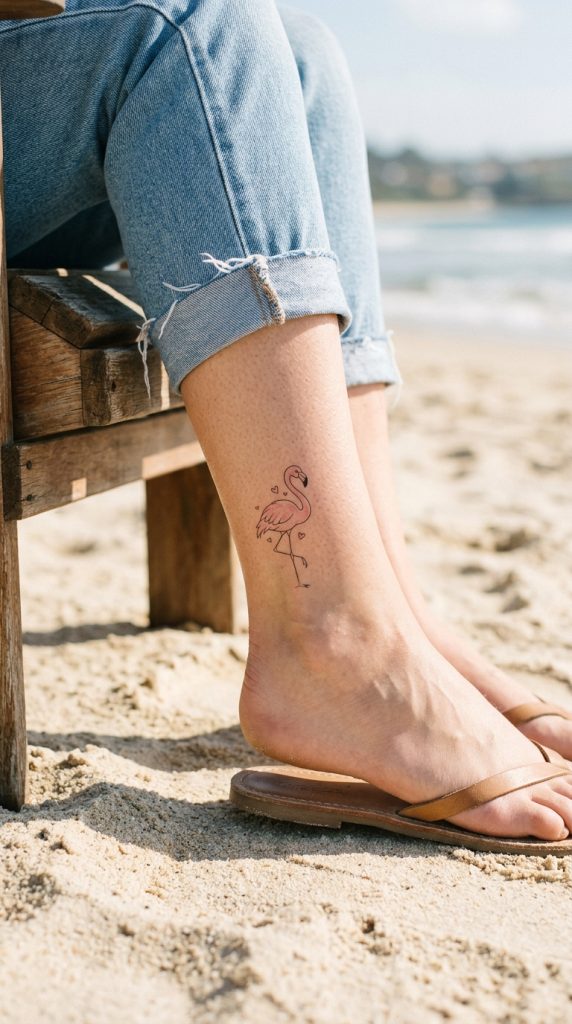 Flamingo tattoos for women