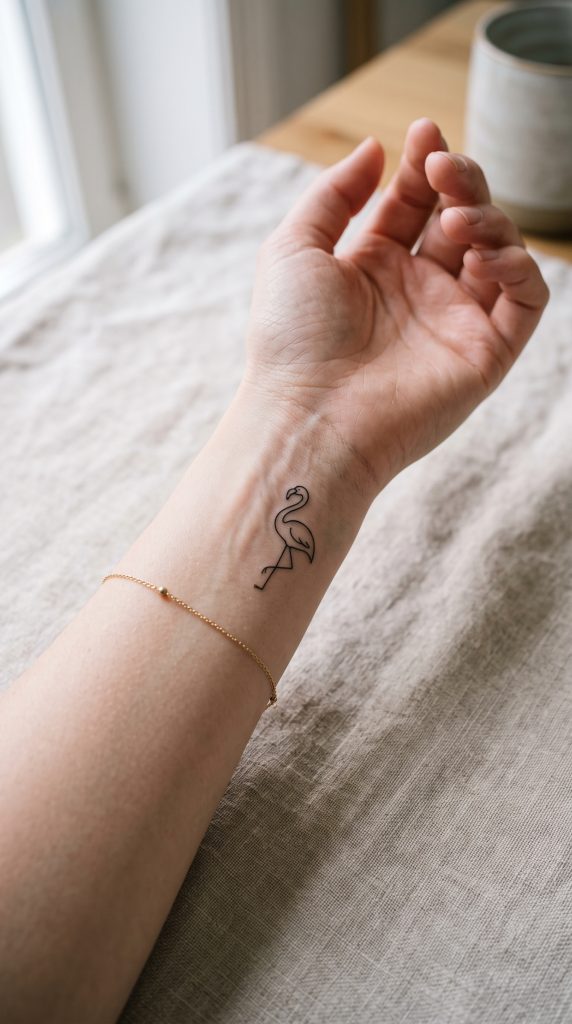 Flamingo tattoos for women
