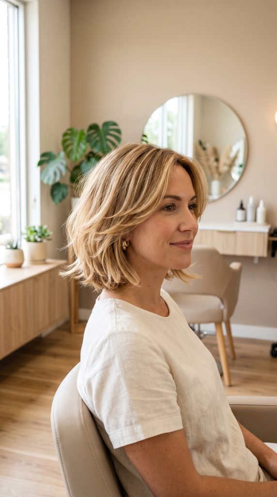 layered bob thin hair