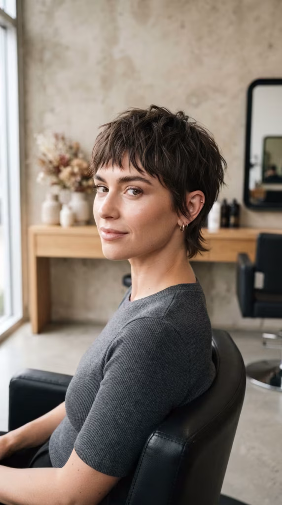 pixie cut baddie